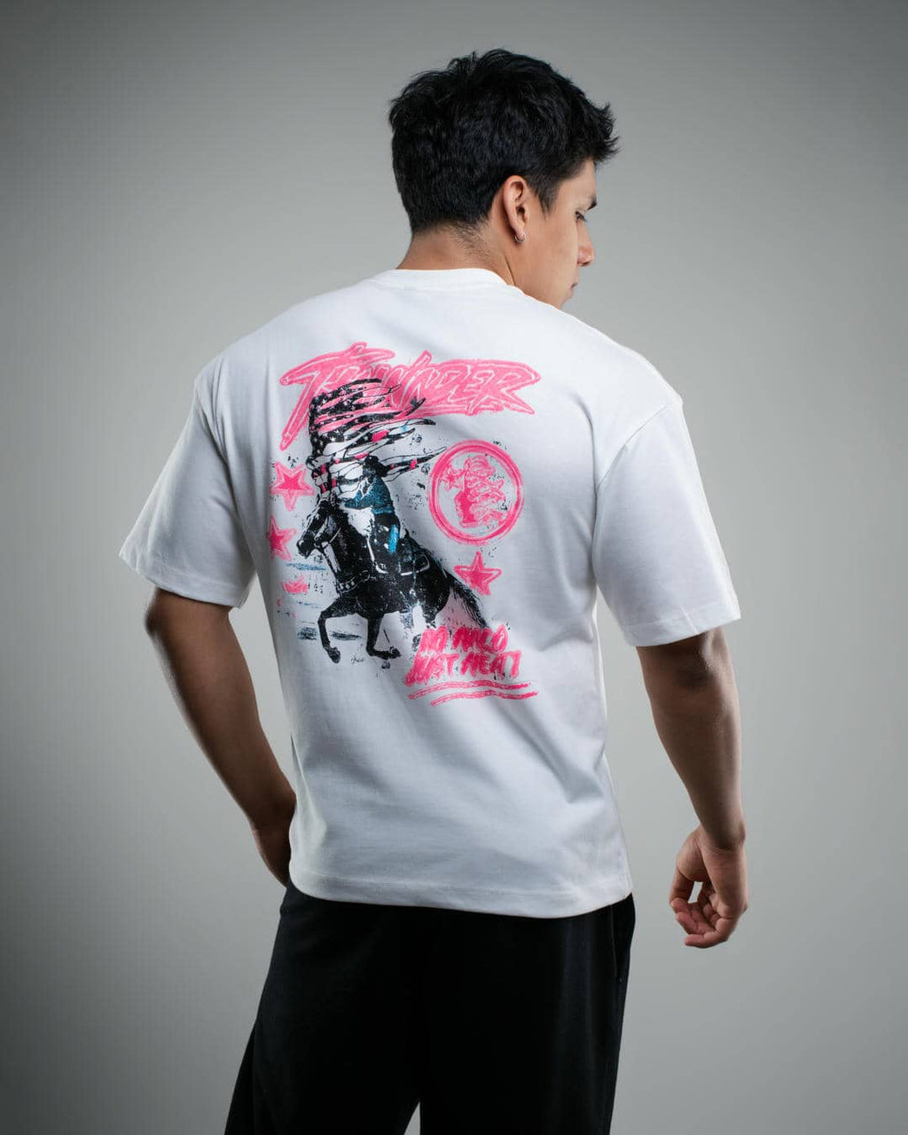T-SHIRT PINK THUNDER BOXY FIT
