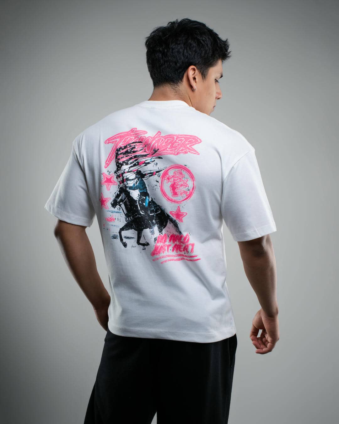 T-SHIRT PINK THUNDER BOXY FIT
