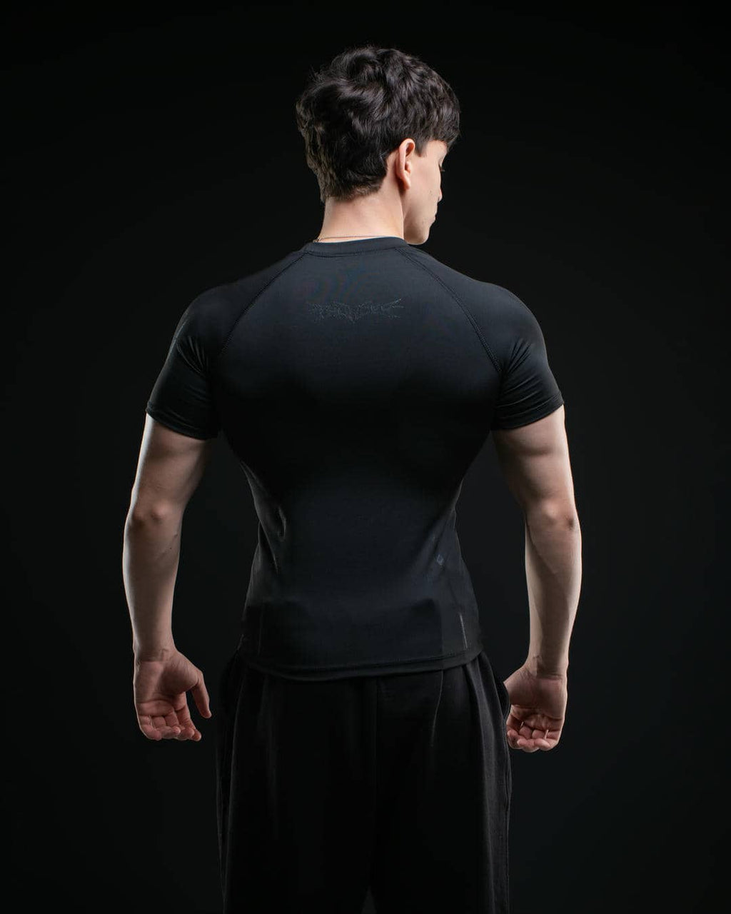 COMPRESSION FIT T-SHIRTS ALL BLACK (OVERLOAD T1)
