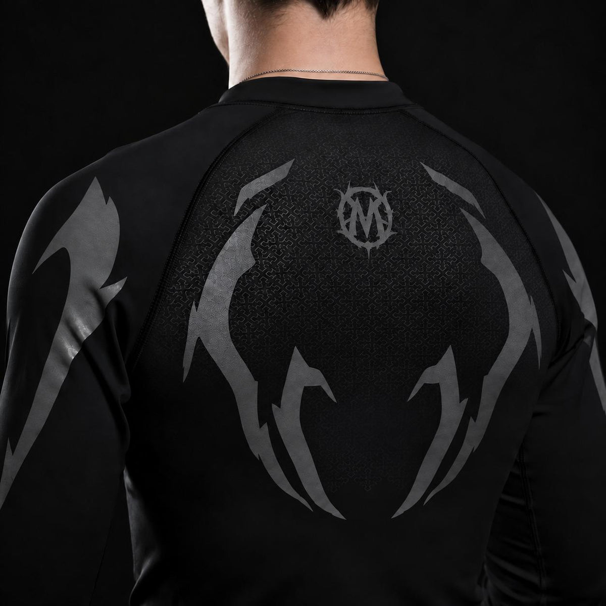 COMPRESSION LONG SLEEVE GREY/BLACK